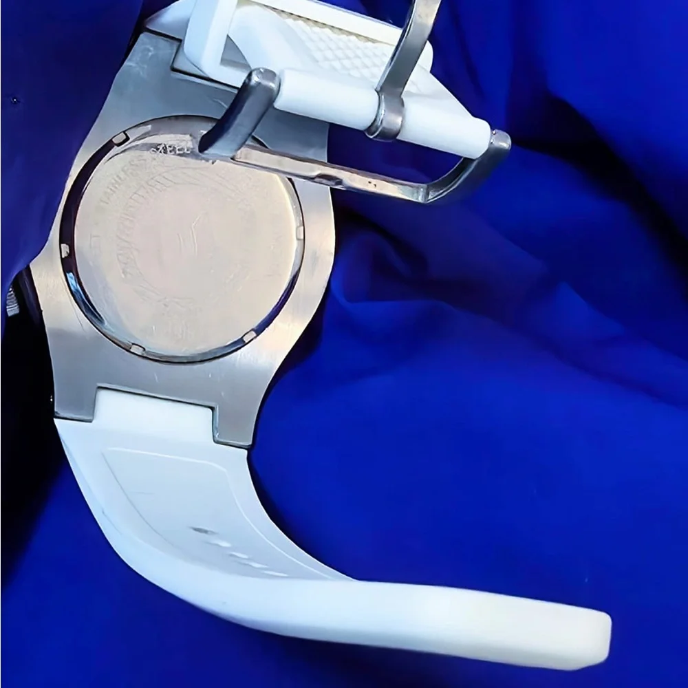 Stylish Swiss Legend Neptune All White Divers Mens Watch